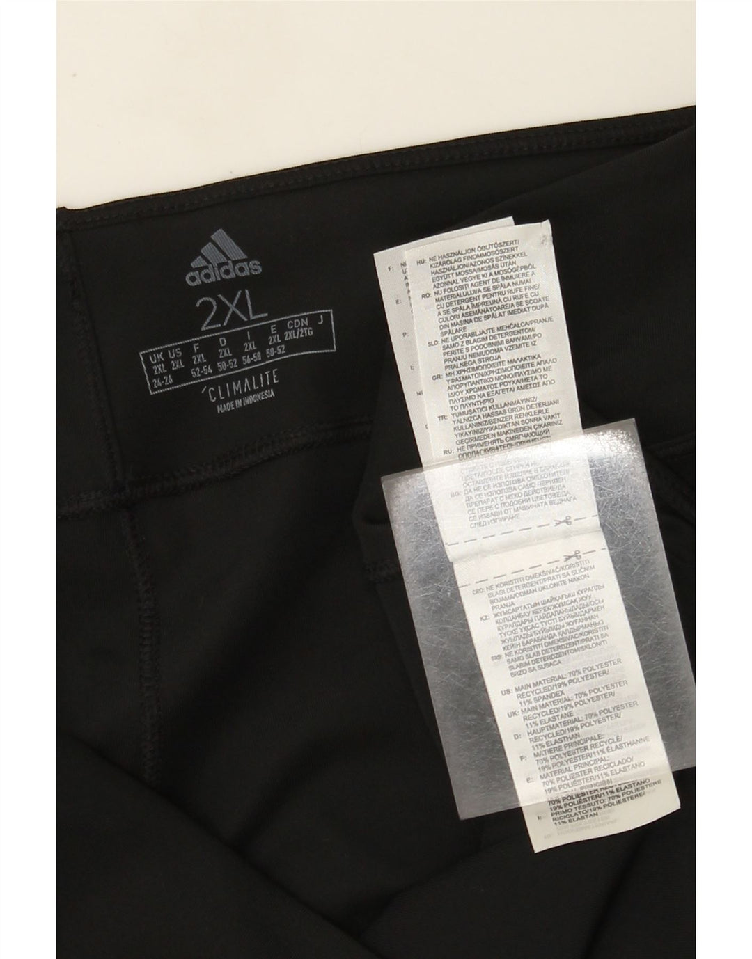 Legginsy Adidas Damskie Climalite Capri UK 24/26 2XL Czarny Poliester