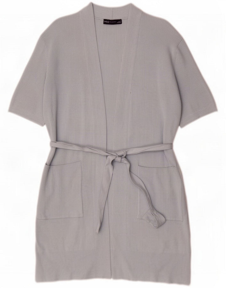Sweter damski Marks & Spencer Longline Cardigan UK 14, średni niebieski