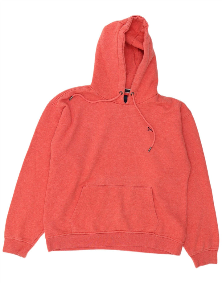 CREW CLOTHING Womens Hoodie Jumper UK 14 Medium Red