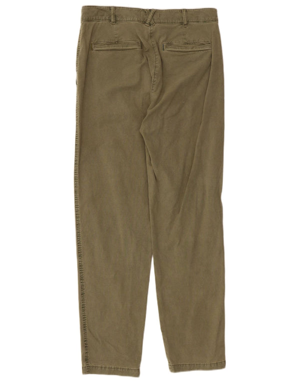 Damskie spodnie chino White Stuff UK 10 Small W30 L28 Khaki Cotton
