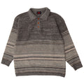 Męski sweter Kappa Polo XL, szary, wełniany w paski