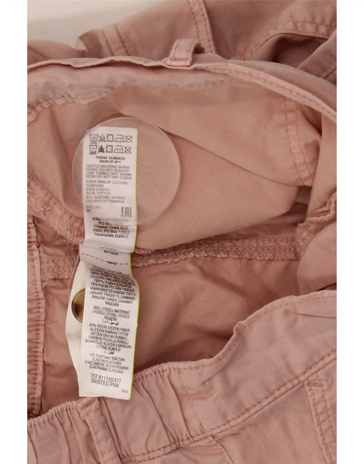 Spodnie dresowe Marks & Spencer Męskie Joggery UK 12 Medium W32 L24 Różowe