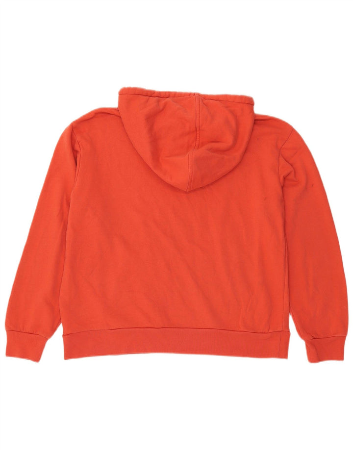 Marks & Spencer Damski sweter oversize z kapturem, UK 12, średni pomarańczowy, bawełniany