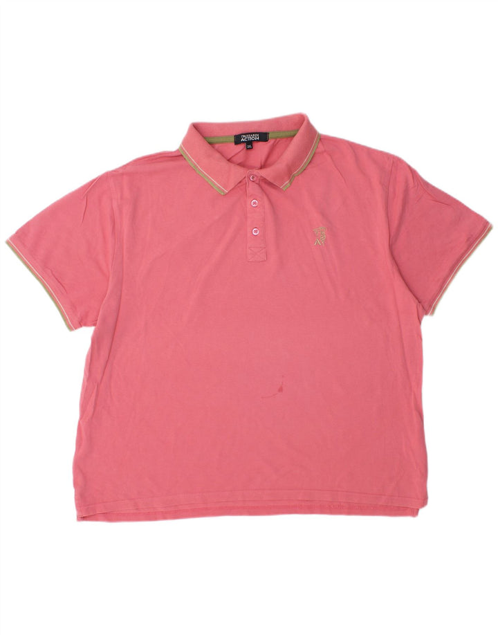Męska koszulka polo Trussardi 3XL w kolorze różowym