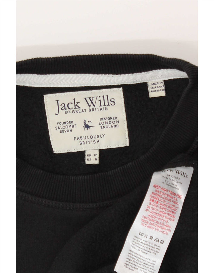 Damska bluza dresowa Jack Wills Graphic Oversize UK 12 Medium Black