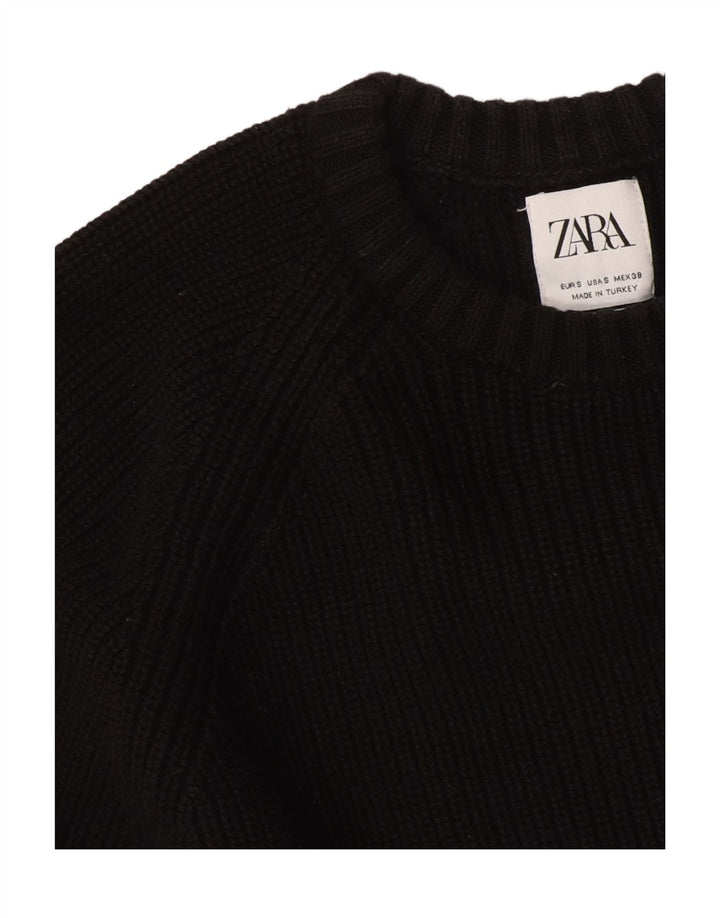 Sweter damski Zara Oversize z okrągłym dekoltem UK 10 Small Black
