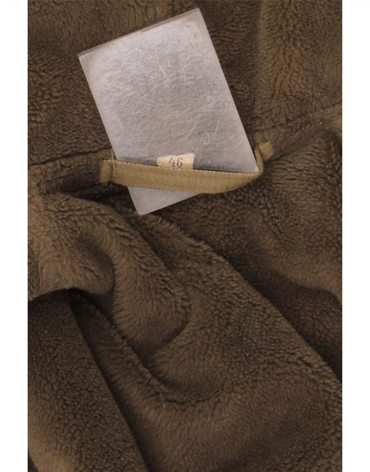 Męska kurtka wojskowa parka z kapturem VINTAGE UK 40 Large Khaki