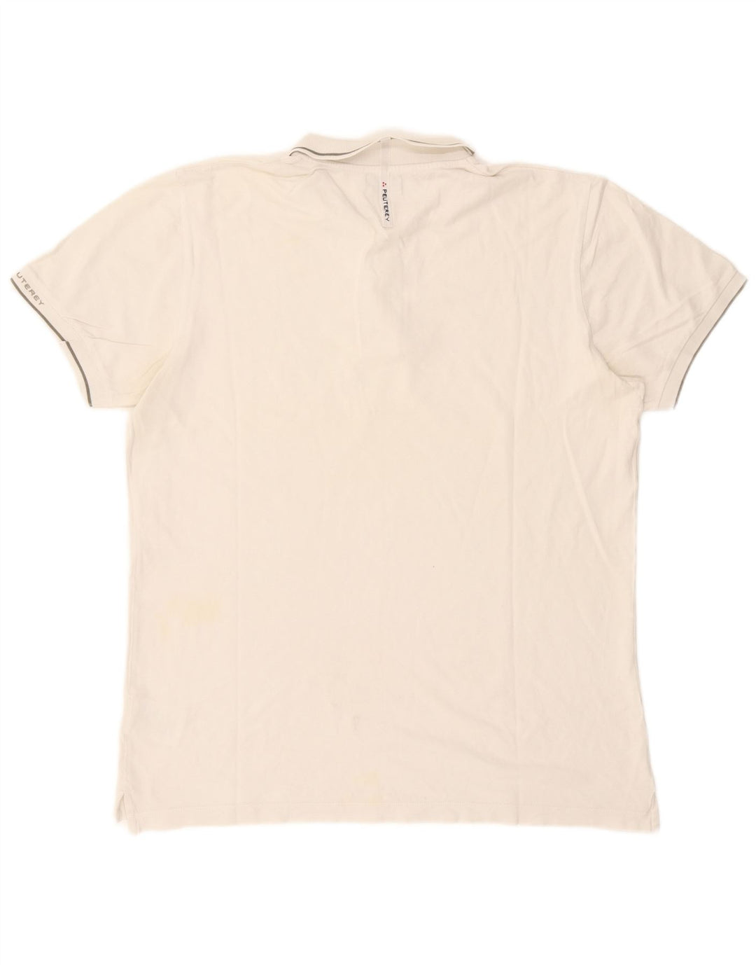 Męska koszulka polo PEUTEREY 2XL, biała, bawełniana