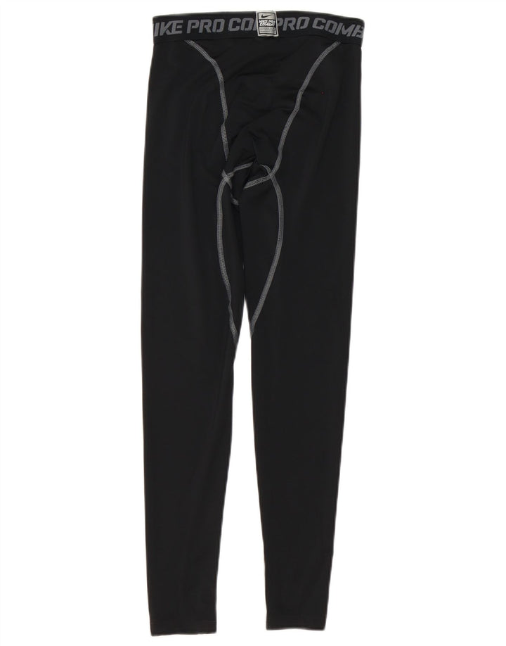 Męskie legginsy Nike Dri Fit Graphic, małe, czarne, syntetyczne