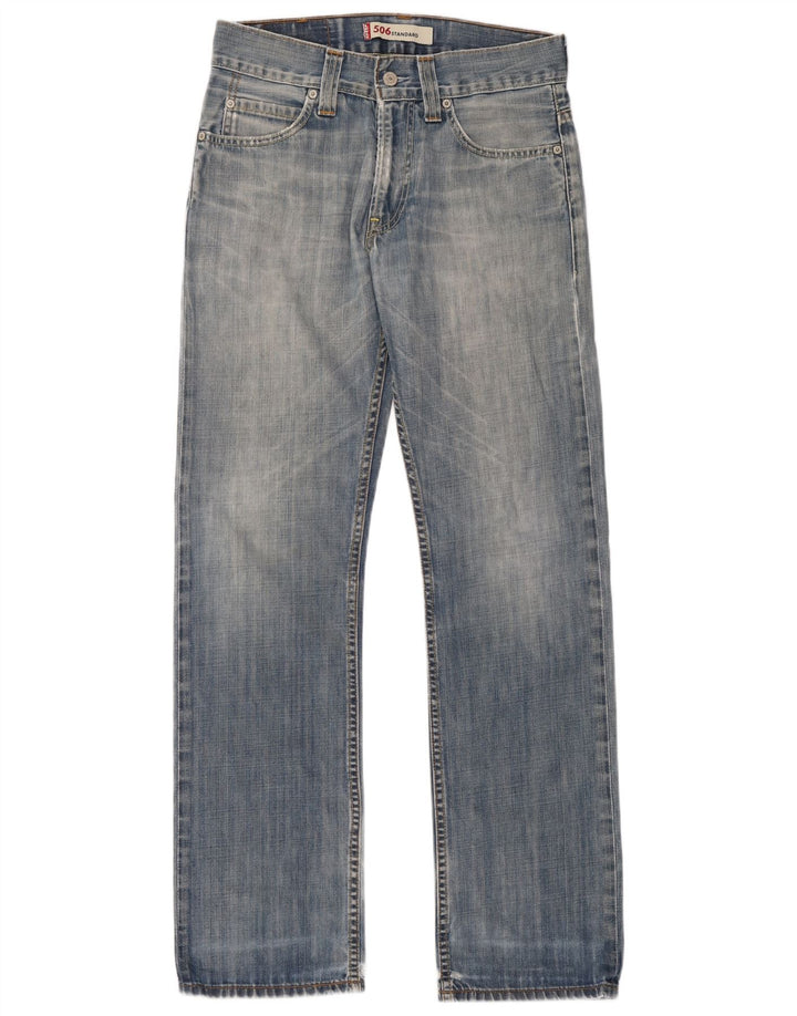 Męskie dżinsy Levi's 506 o standardowym kroju W30 L34 Niebieskie