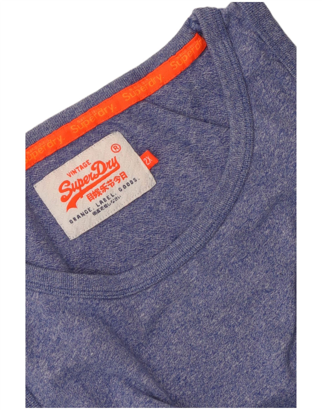 Męski top z kamizelką Superdry Graphic 2XL w kolorze niebieskim nakrapianym