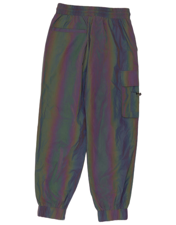 Zara Mens Cargo Tracksuit Trousers Joggers Small Multicoloured Colourblock