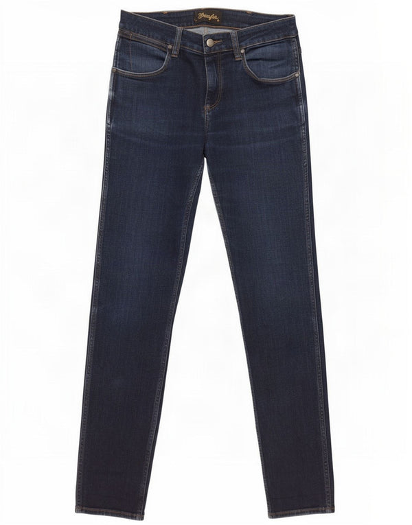 Damskie jeansy Wrangler Stomper Slim W30 L31 Granatowe, bawełniane