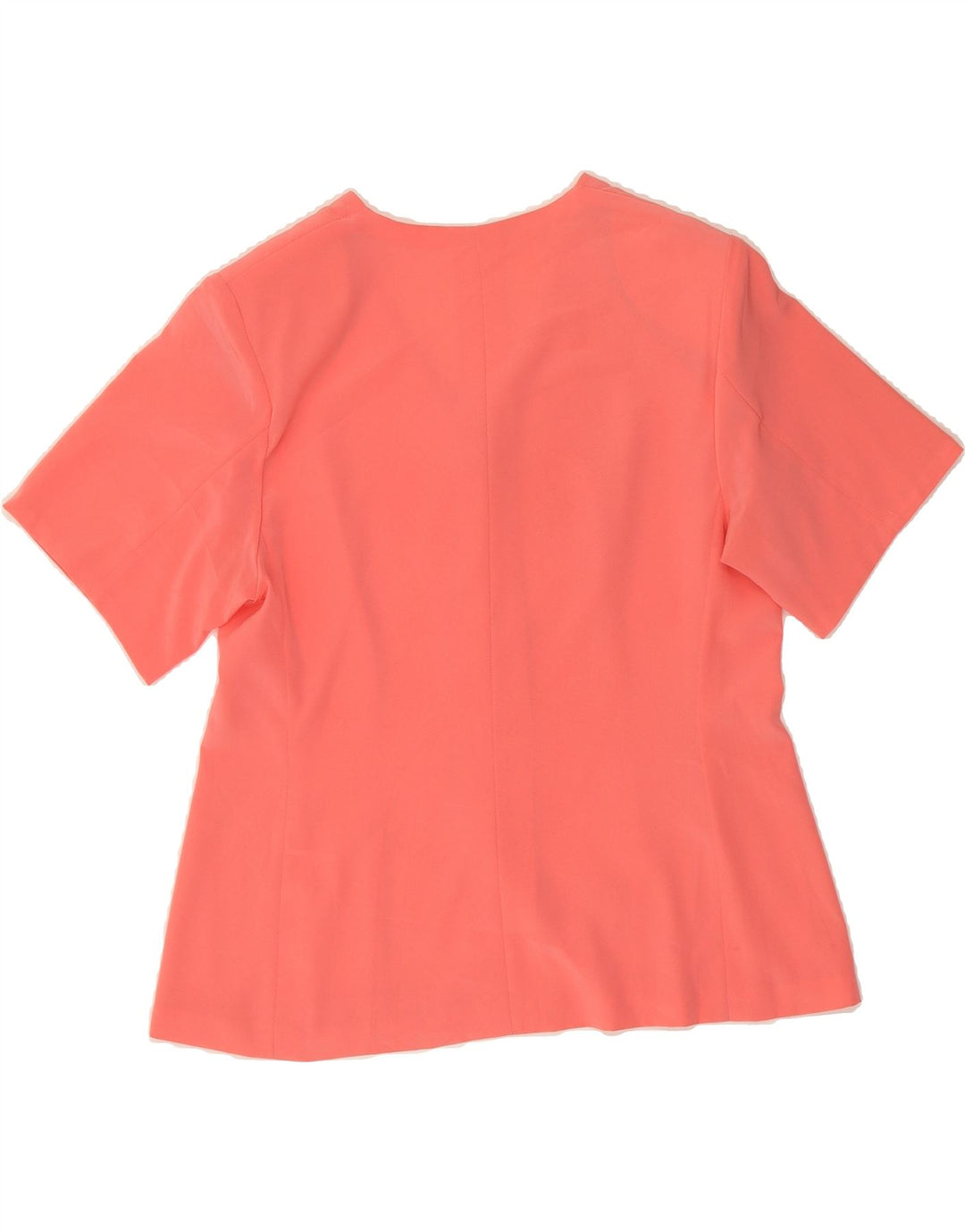 VINTAGE Womens Short Sleeve Shirt Blouse UK 14 Medium Pink Vintage Vintage and Second-Hand Vintage from Messina Hembry 