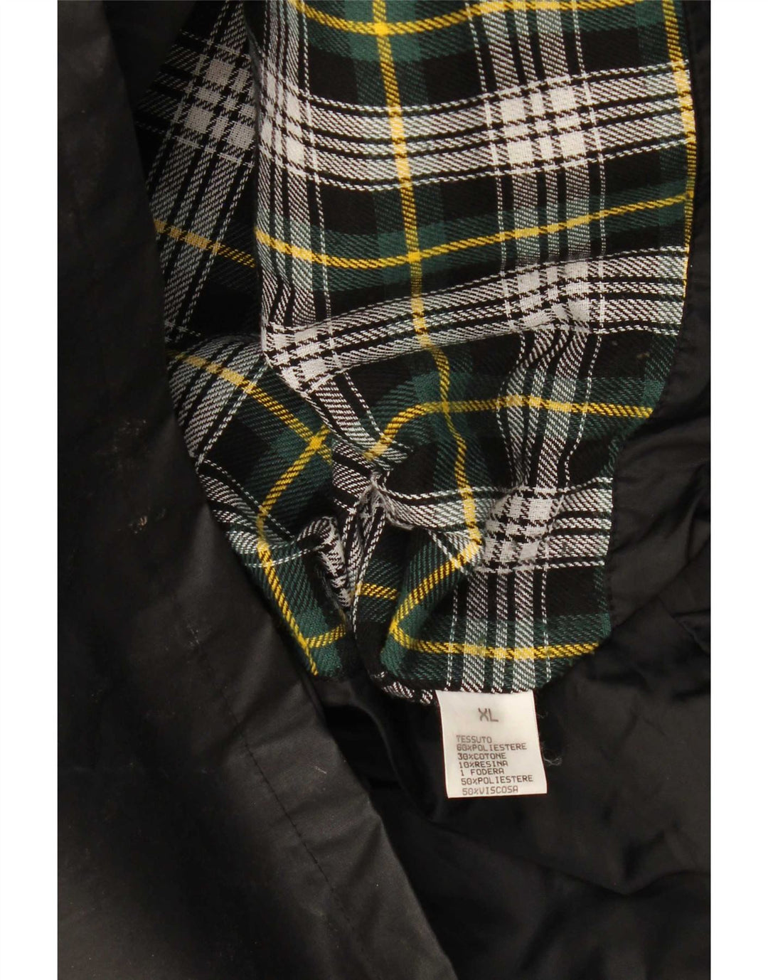 Męska kurtka z woskowanej bawełny Wikes & Akerman UK 42 XL, czarny poliester