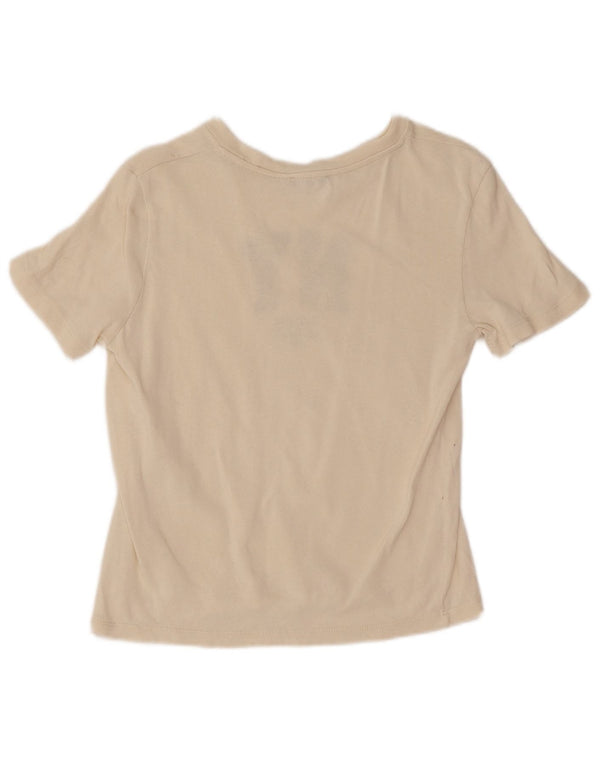 Damska koszulka z grafiką Zara Top UK 12 Medium White