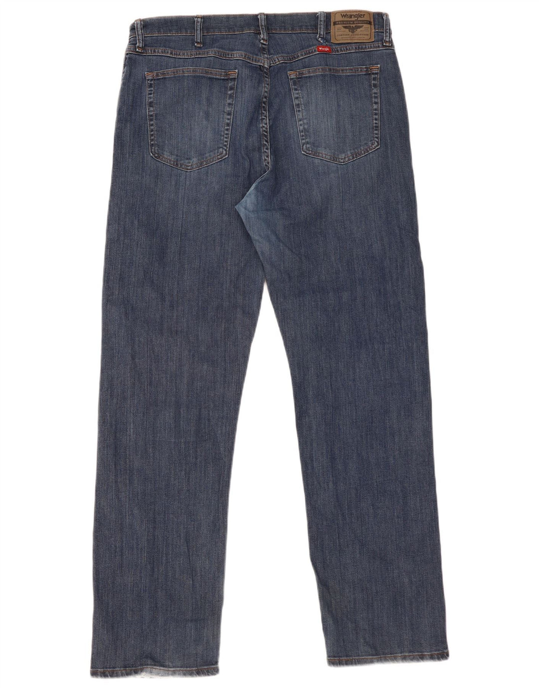 Wrangler Męskie proste dżinsy W36 L32 Niebieskie bawełniane