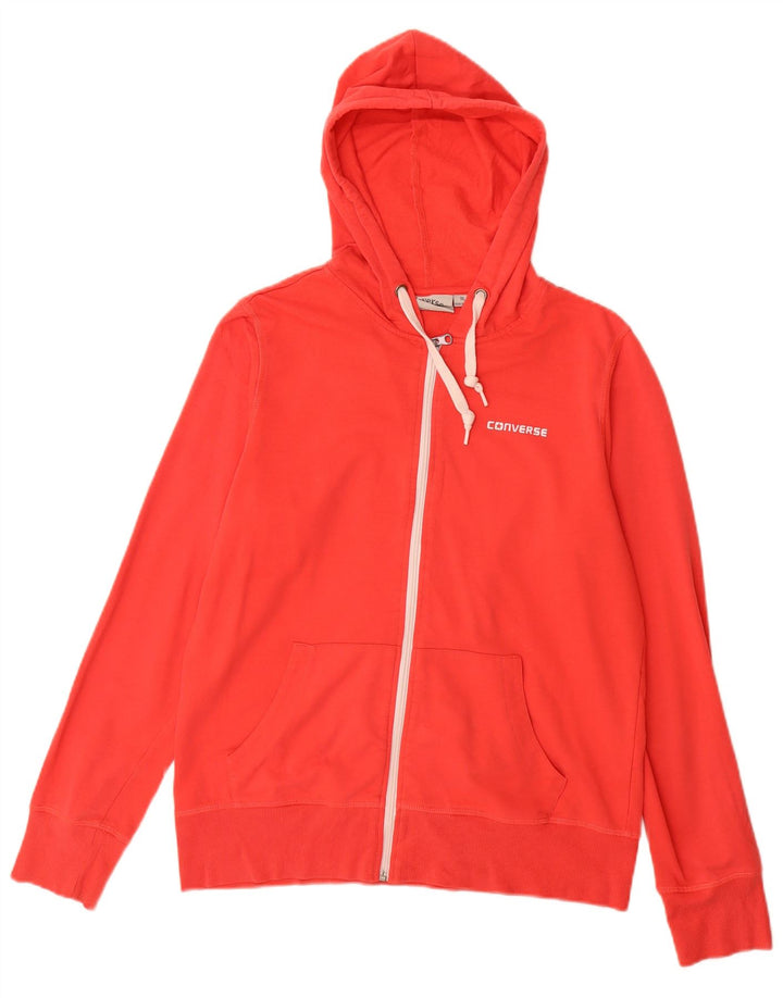 Damski sweter Converse z kapturem i zamkiem UK 18 XL, czerwony poliester