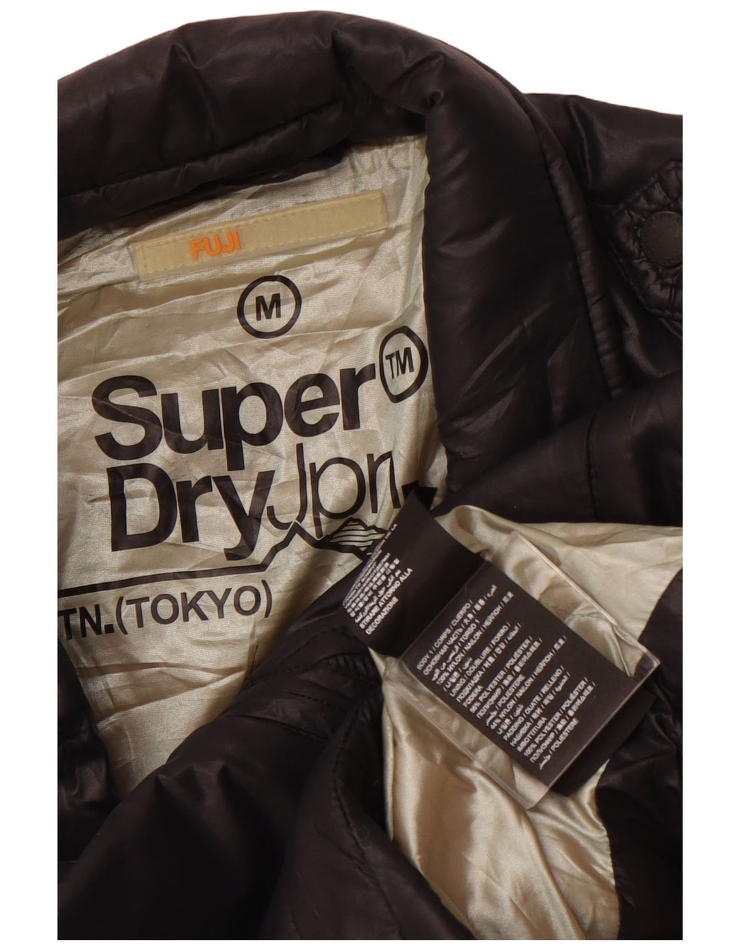 Damska kurtka wiatrówka SUPERDRY Crop UK 12, średni czarny nylon
