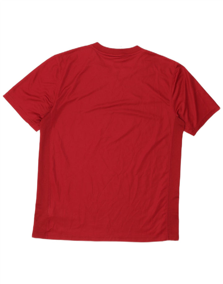 Męski T-shirt Nike Dri Fit, duży, bordowy poliester