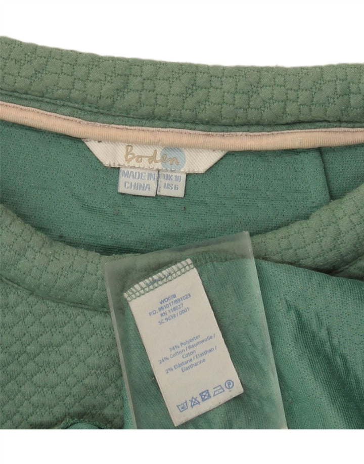 Damska bluza dresowa Boden UK 10, mała, zielona, poliestrowa