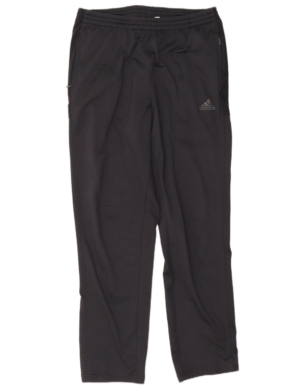 Męskie spodnie dresowe Adidas UK 42/44, duże, czarne, poliestrowe