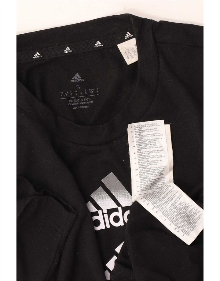 Męska koszulka z grafiką Adidas Aeroready Top, mała, czarna, z poliestru