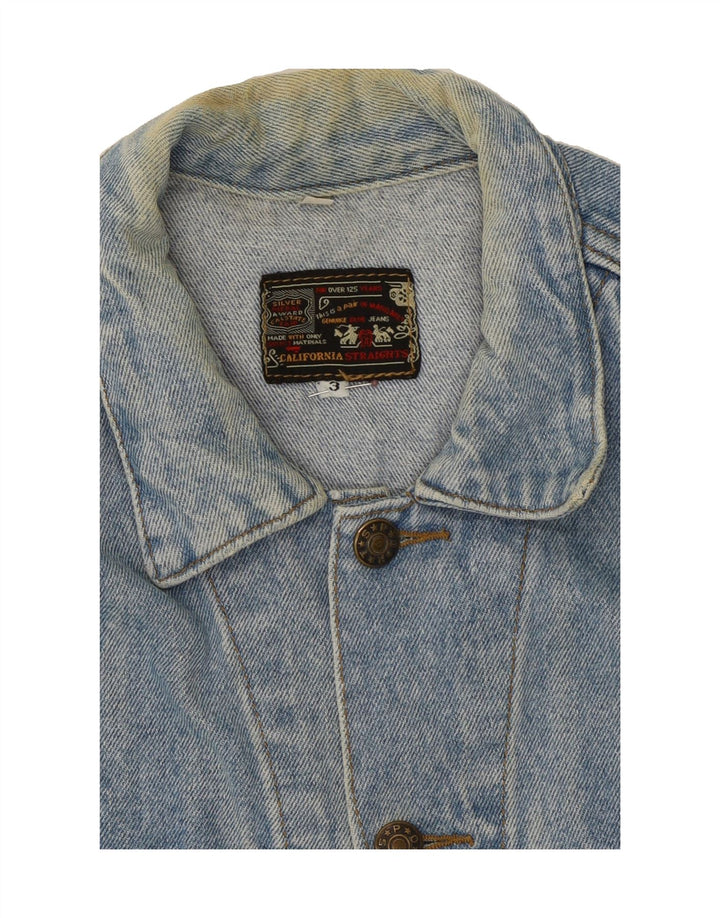 VINTAGE Mens Denim Jacket UK 38 Medium Blue Cotton Vintage Vintage and Second-Hand Vintage from Messina Hembry 