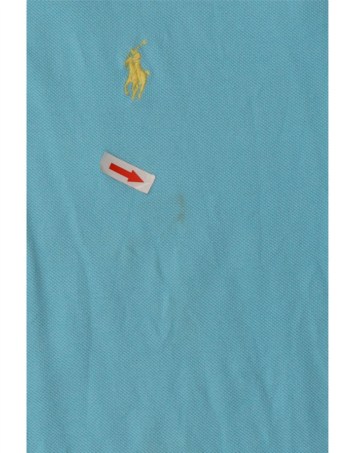 Męska koszulka polo Polo Ralph Lauren, średnia niebieska, bawełniana