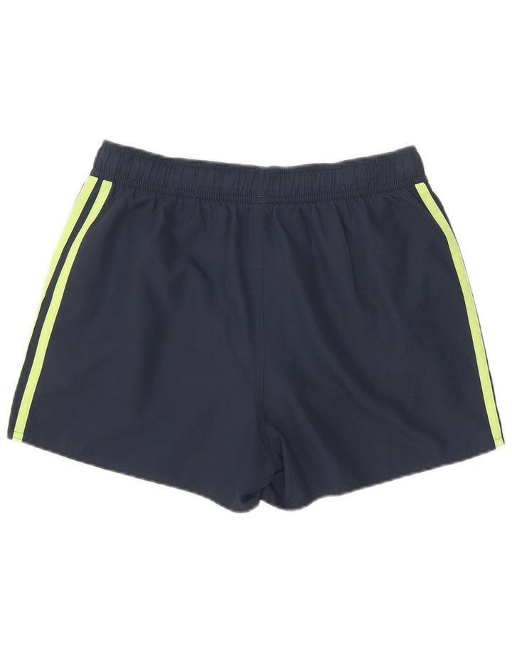 Damskie spodenki sportowe Adidas UK 10, małe, granatowe, poliestrowe