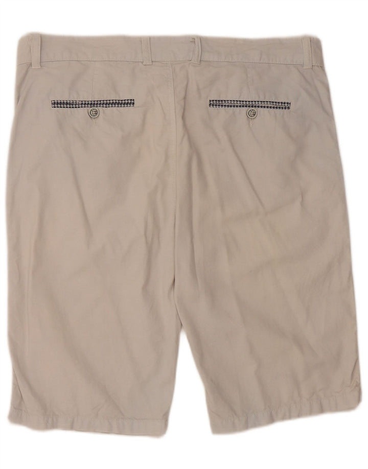 Męskie spodenki chino w stylu vintage W36, duże, szare, bawełniane