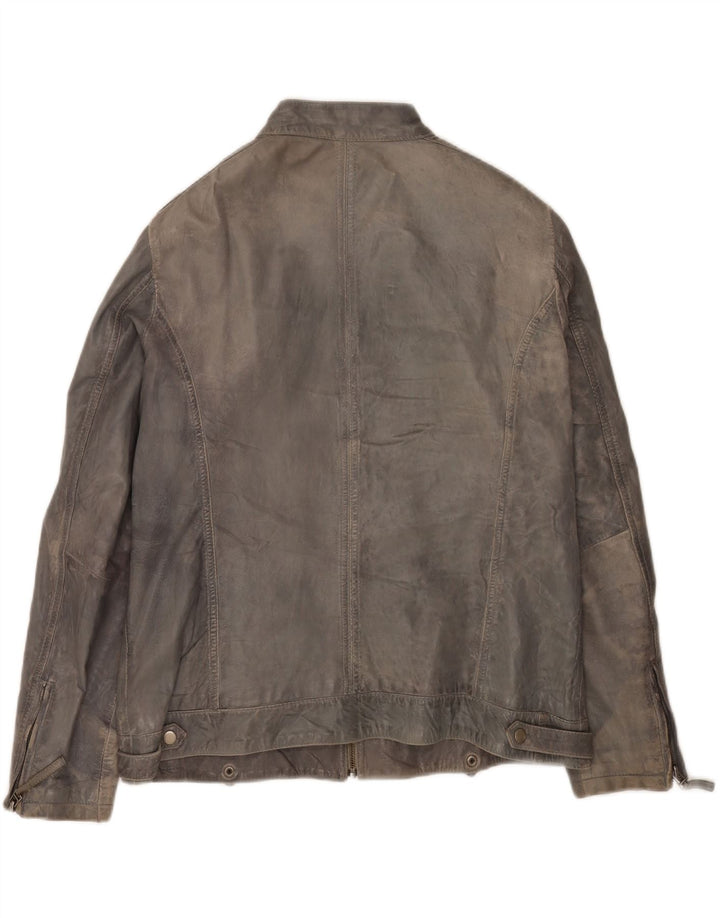 Damska kurtka skórzana Vivien Caron UK 20 2XL Szara skóra