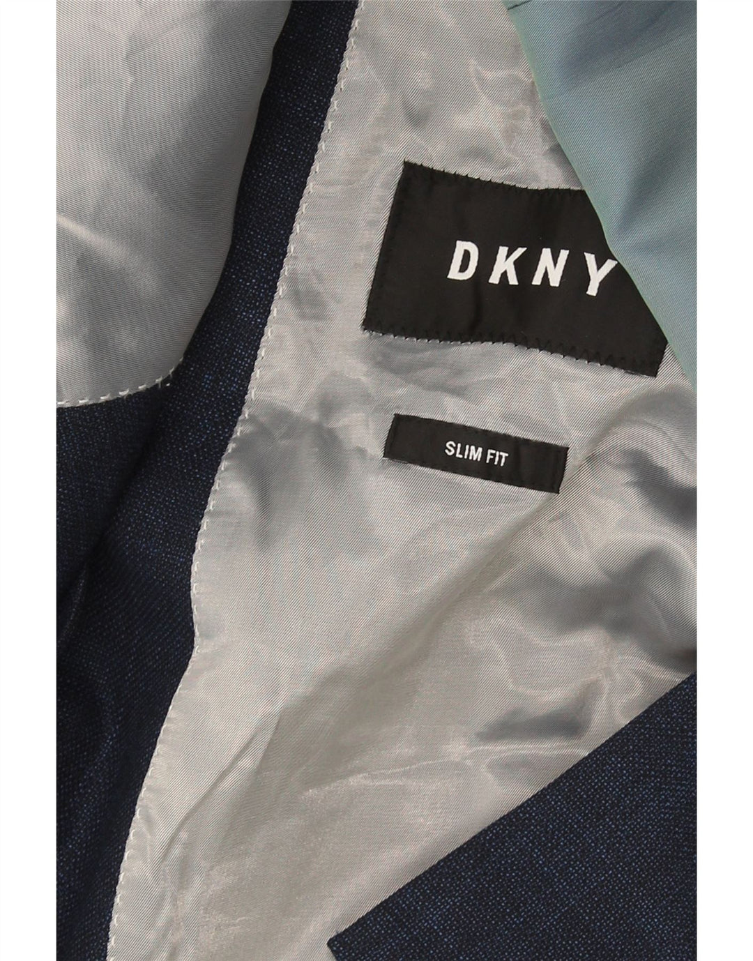 Dkny Męska marynarka zapinana na 2 guziki Slim Fit EU 54 2XL Granatowa wełna