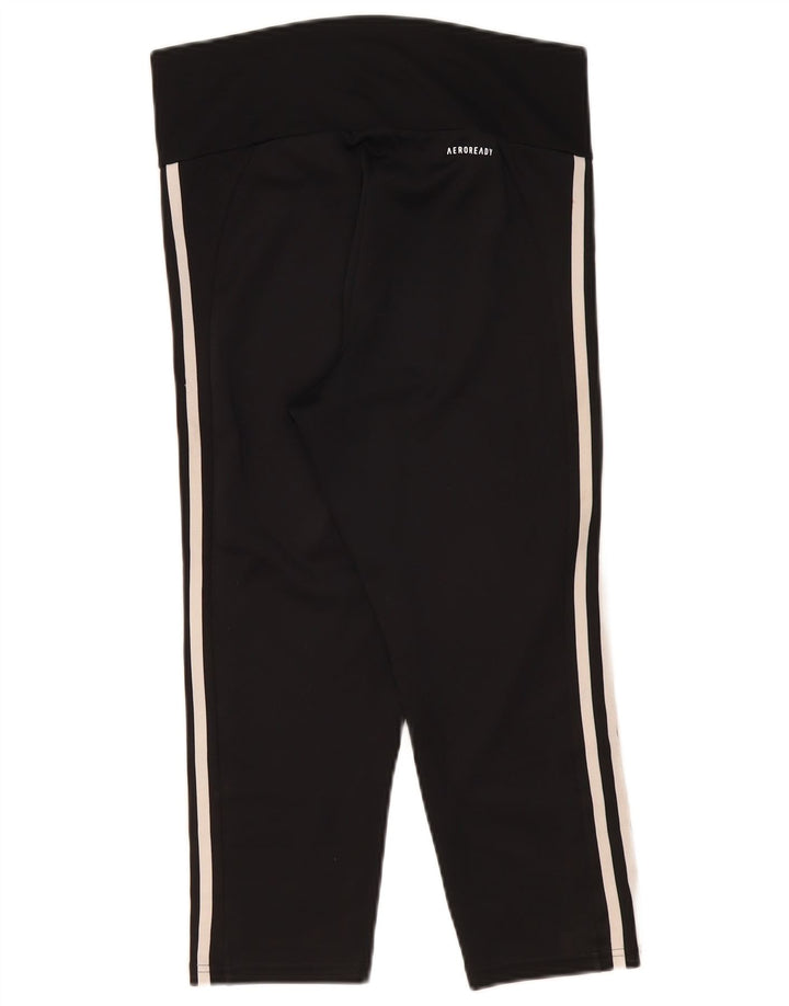 Damskie legginsy Adidas Aeroready Capri UK 12/14 Średni czarny poliester