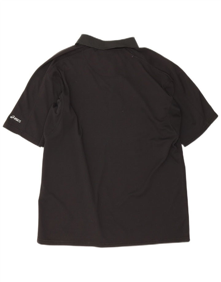Męska koszulka polo Asics XL, czarny poliester