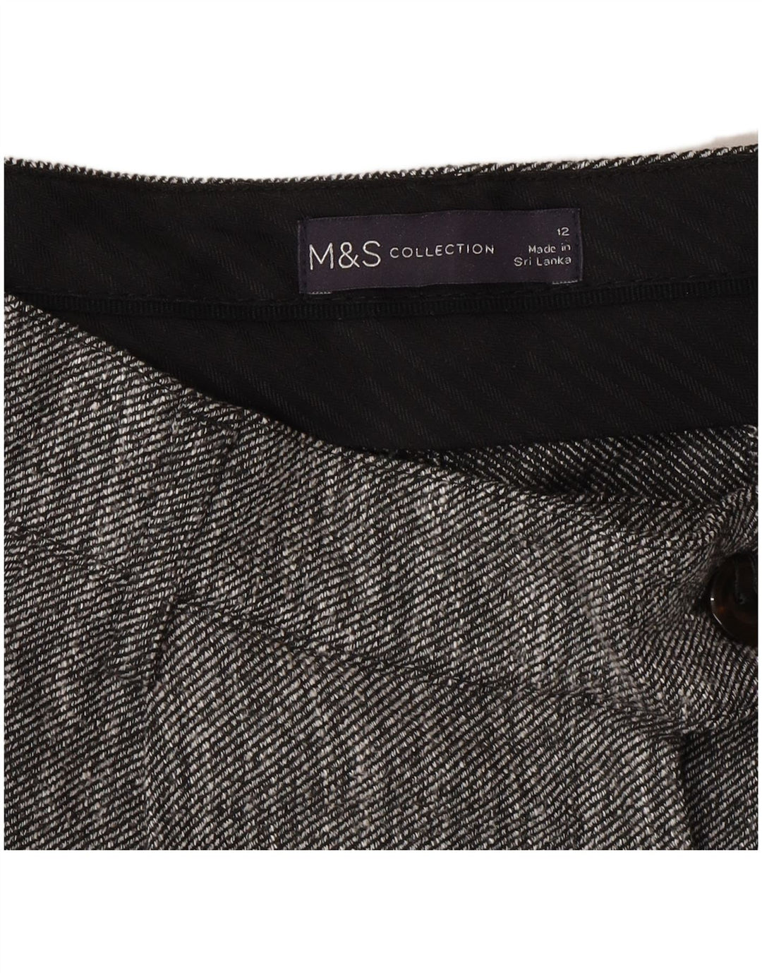 Damskie spodnie garniturowe Marks & Spencer UK 12 Medium W30 L27 Szare