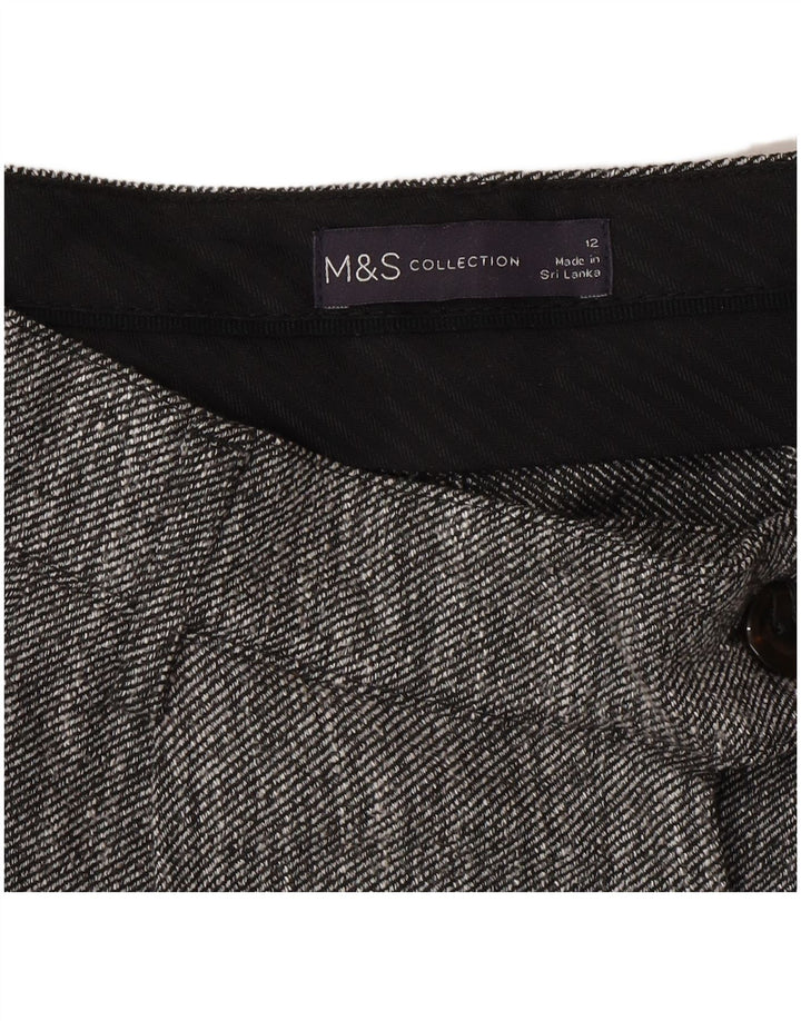 Damskie spodnie garniturowe Marks & Spencer UK 12 Medium W30 L27 Szare