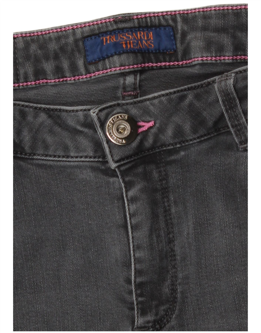 Damskie jeansy Skinny Trussardi W28 L32 Szara bawełna