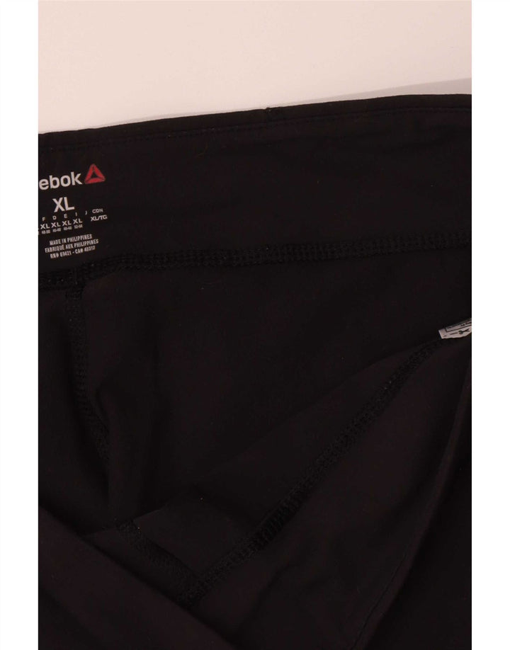 Damskie legginsy Reebok Capri UK 18 XL, czarny nylon