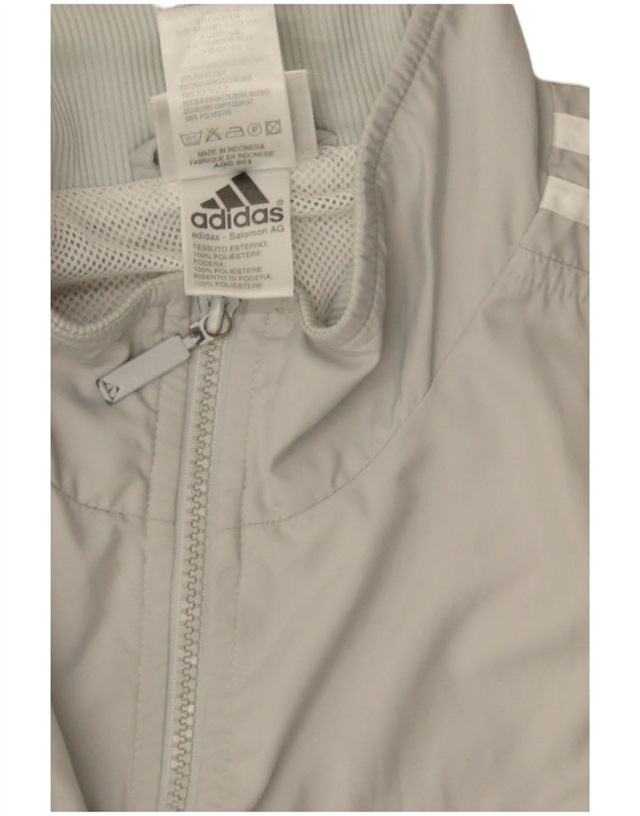 Adidas Męska bluza dresowa UK 42/44, duża, szara, poliester