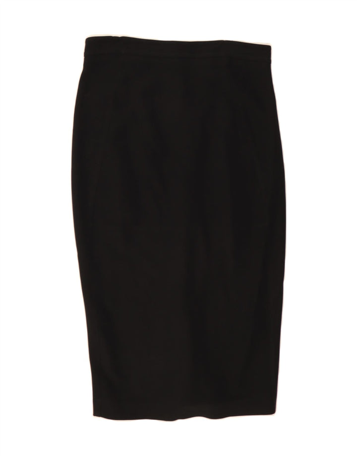 SPORTMAX Womens Pencil Skirt W32 Large  Black Cotton Vintage Sportmax and Second-Hand Sportmax from Messina Hembry 