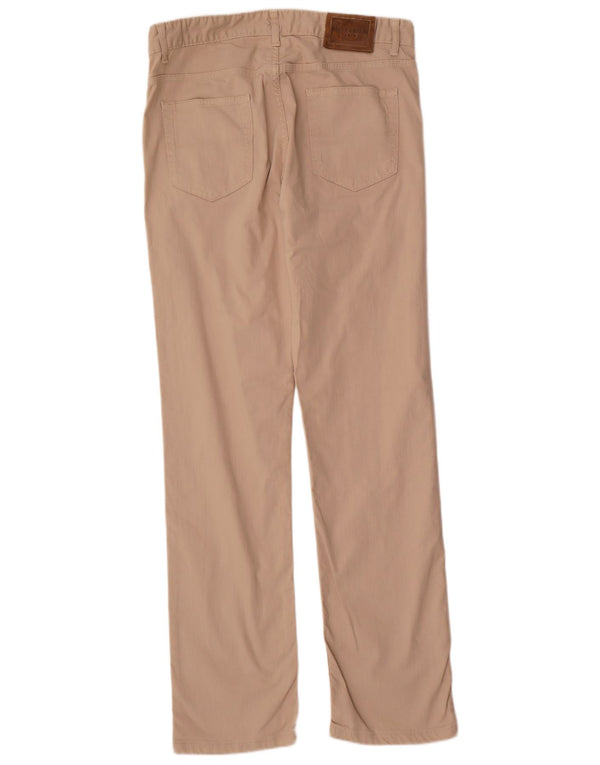 Męskie spodnie typu slim chino Pierre Cardin małe W36 L33 beżowa bawełna