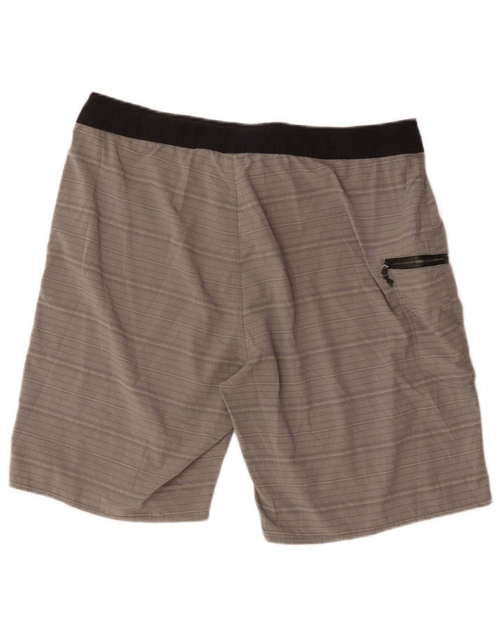 Męskie spodenki kąpielowe Rip Curl, duże, szare, poliestrowe paski