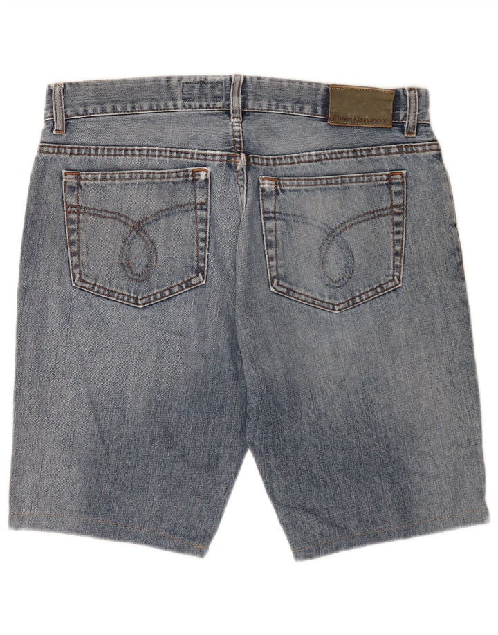 Męskie spodenki jeansowe Calvin Klein W34, duże, niebieskie, bawełniane
