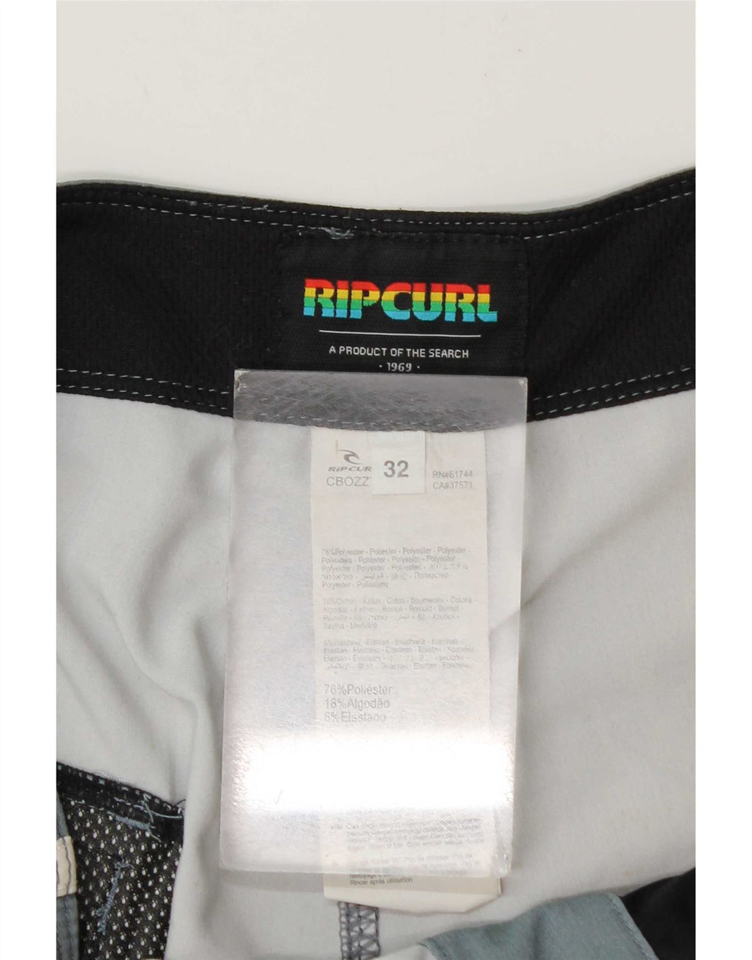 Męskie spodenki kąpielowe Rip Curl, poliester w wielokolorowe paski
