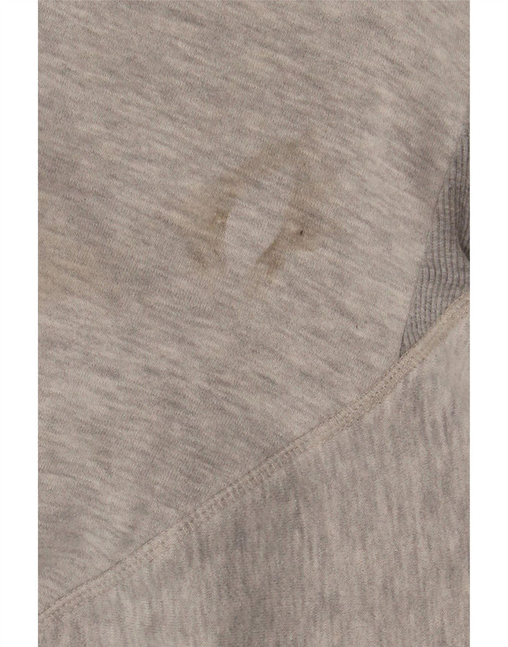 Crew Clothing Męska bluza z grafiką, duża, szara, nakrapiana bawełna