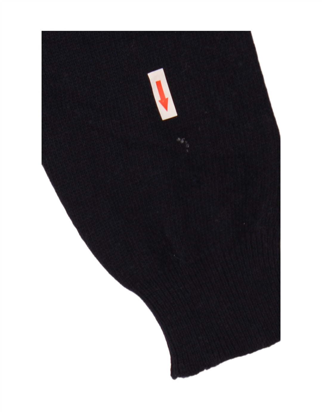 Vintage męski sweter z okrągłym dekoltem, duży granatowy Argyle/diament