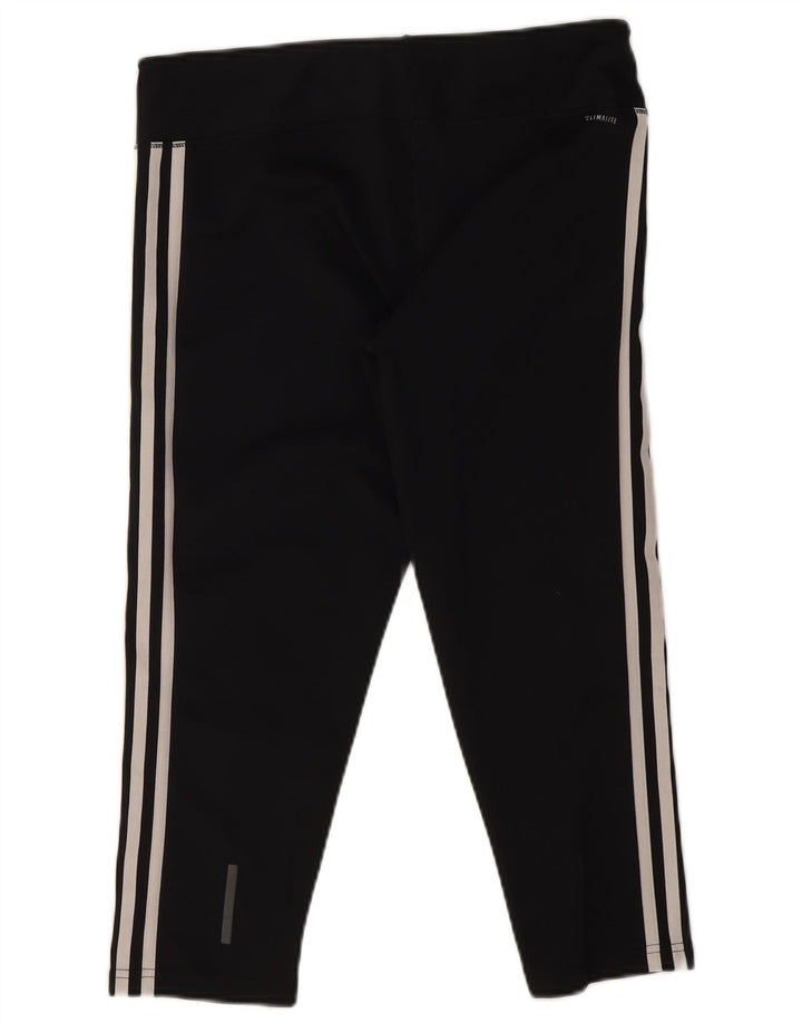 Damskie legginsy Adidas Climalite Capri UK 16/18, duże, czarne, poliestrowe