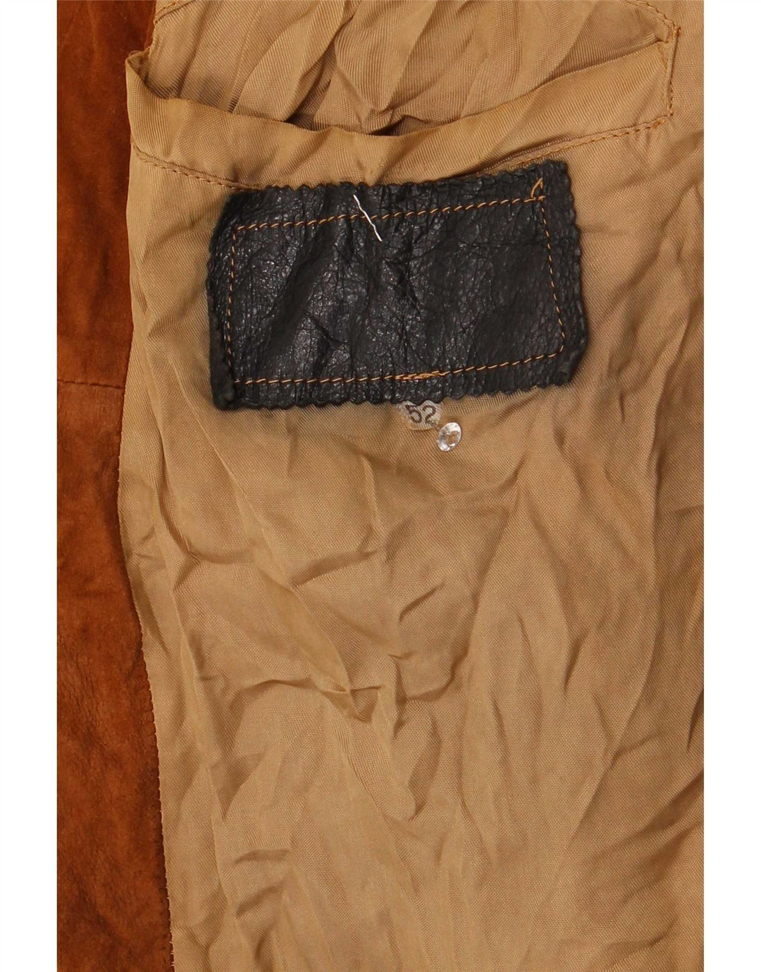 Męska zamszowa kurtka bomber w stylu vintage IT 52 XL w kolorze brązowym