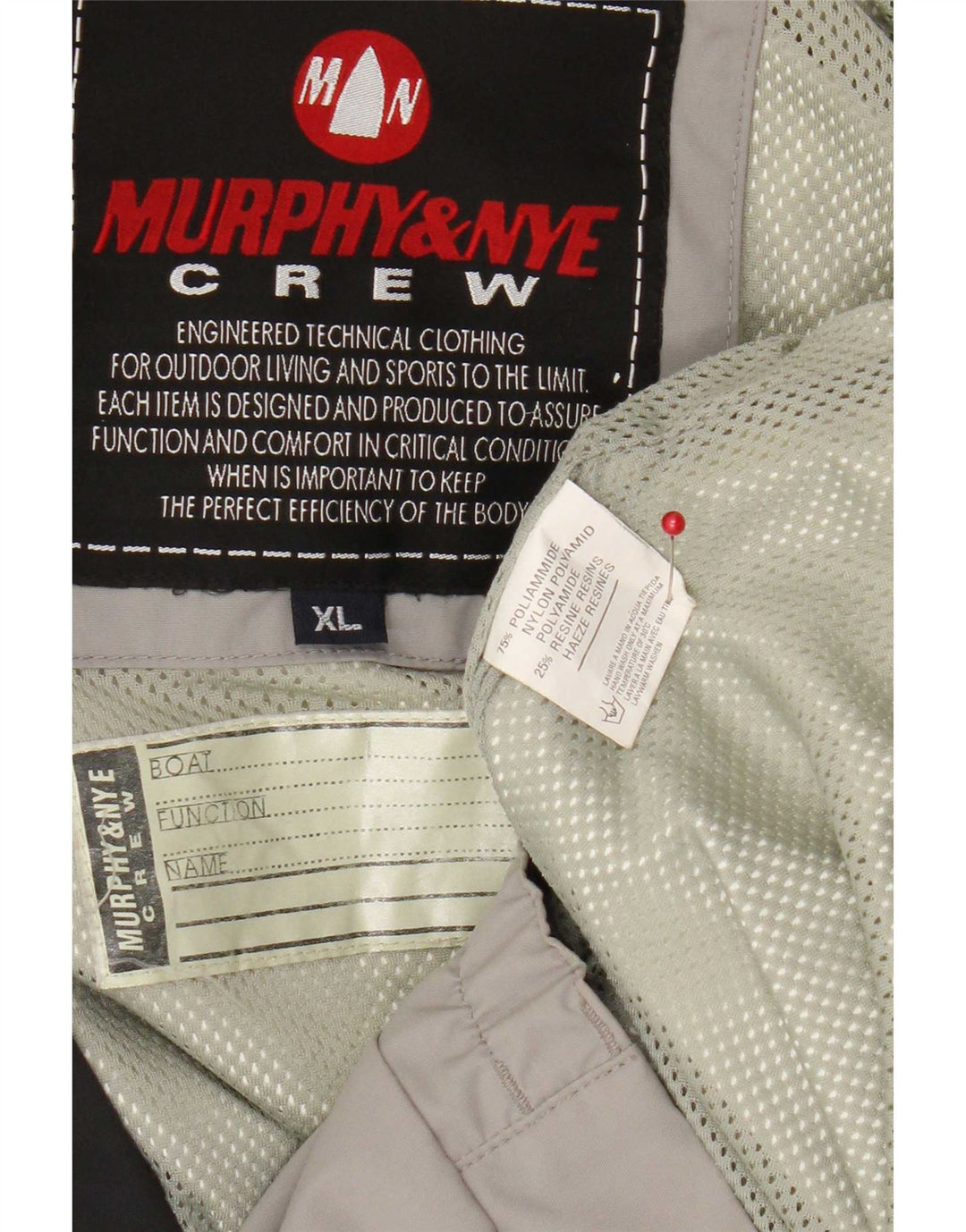 Męska kurtka przeciwdeszczowa Murphy & Nye UK 42 XL, szary nylon